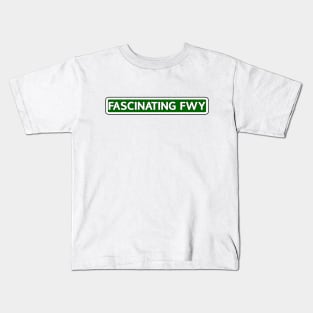 Fascinating Fwy Street Sign Kids T-Shirt